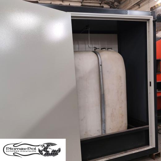 Kotłownia kontenerowa 405 kW – wynajem | Olej opałowy, zbiornik 1600 l