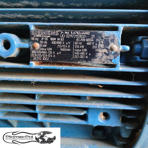 Wentylator promieniowy 11 kW – stal kwasoodporna | Lamier/Siemens