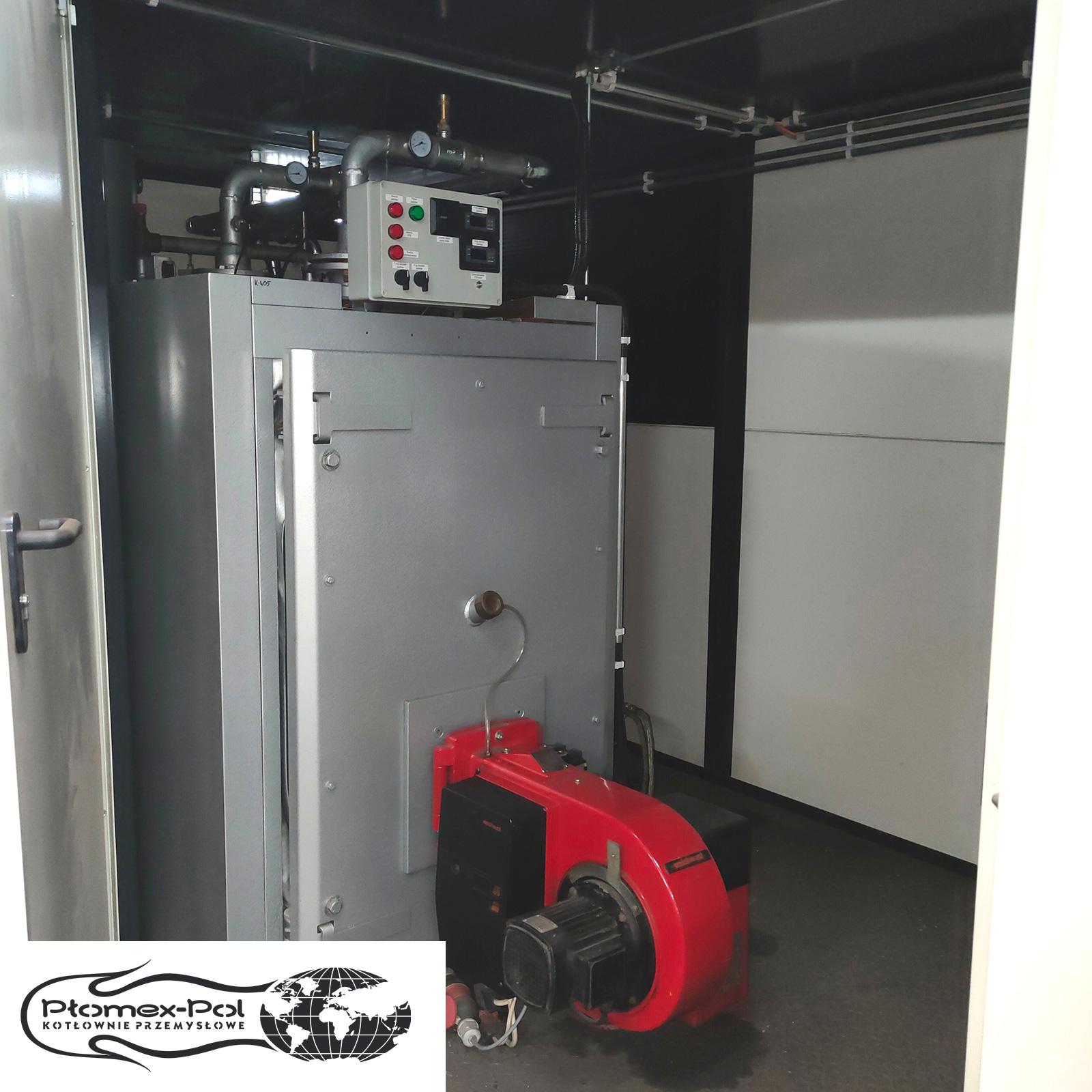 Kotłownia kontenerowa 405 kW – wynajem | Olej opałowy, zbiornik 1600 l