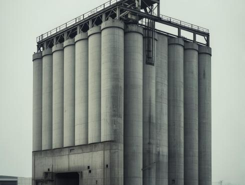 Silosy na biomasę z prefabrykatów żelbetowych